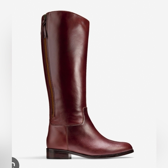 Cole Haan Shoes - Cole Haan Brown Leather Arlington Riding Boots Size 7.5 Retail $398